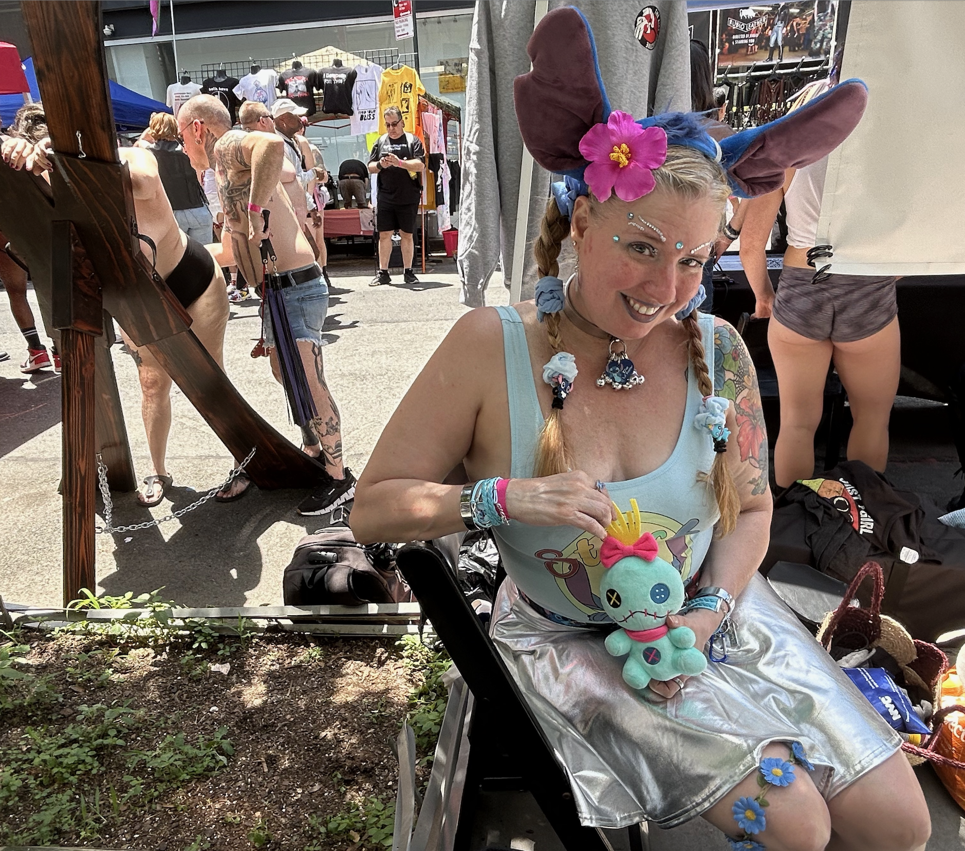 Evie Amore. “I live in the ‘Q’ and play in the +”